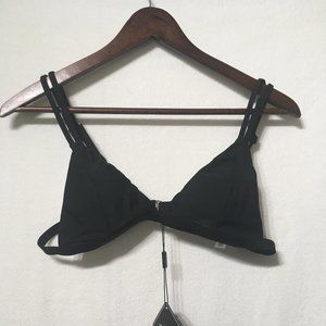 Zaful Black Triangle Bikini Top